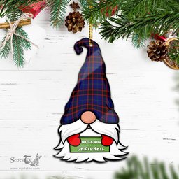 ScotsTee Shop Scottish Home Modern Clan Tartan Ornament Gnome Christmas Ornament with His Tartan Christmas Hat