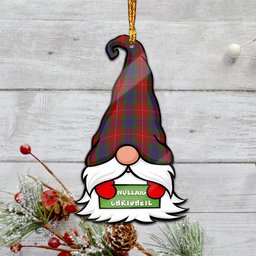 ScotsTee Shop Scottish Fraser Clan Tartan Ornament Gnome Christmas Ornament with His Tartan Christmas Hat