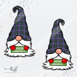 ScotsTee Shop Scottish Hunter Modern Clan Tartan Ornament Gnome Christmas Ornament with His Tartan Christmas Hat