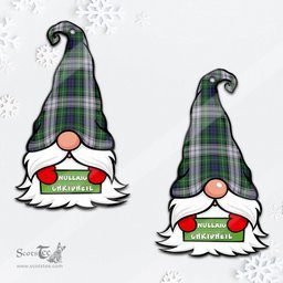 ScotsTee Shop Scottish Forbes Dress Clan Tartan Ornament Gnome Christmas Ornament with His Tartan Christmas Hat