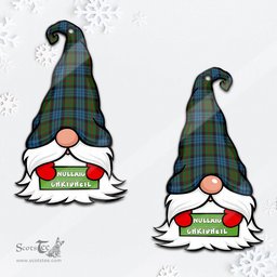 ScotsTee Shop Scottish Fletcher of Dunans Clan Tartan Ornament Gnome Christmas Ornament with His Tartan Christmas Hat