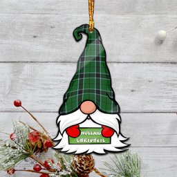 ScotsTee Shop Scottish Innes Hunting Clan Tartan Ornament Gnome Christmas Ornament with His Tartan Christmas Hat