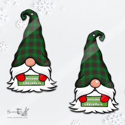 ScotsTee Shop Scottish Lundin Clan Tartan Ornament Gnome Christmas Ornament with His Tartan Christmas Hat