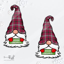 ScotsTee Shop Scottish Little Clan Tartan Ornament Gnome Christmas Ornament with His Tartan Christmas Hat