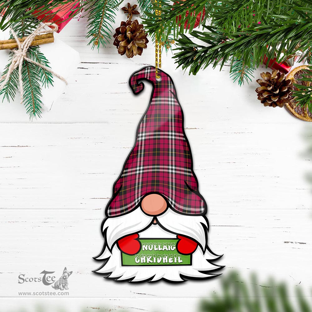 ScotsTee Shop Scottish Little Clan Tartan Ornament Gnome Christmas Ornament with His Tartan Christmas Hat