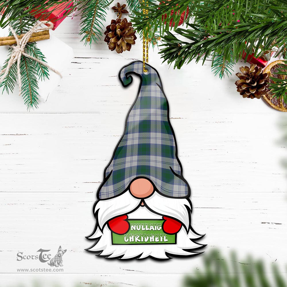 ScotsTee Shop Scottish Lindsay Dress Clan Tartan Ornament Gnome Christmas Ornament with His Tartan Christmas Hat