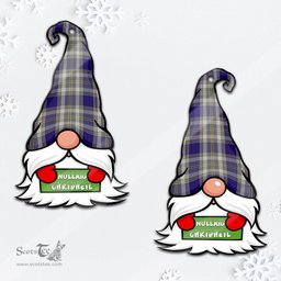 ScotsTee Shop Scottish Livingstone Dress Clan Tartan Ornament Gnome Christmas Ornament with His Tartan Christmas Hat