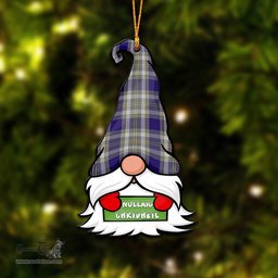 ScotsTee Shop Scottish Livingstone Dress Clan Tartan Ornament Gnome Christmas Ornament with His Tartan Christmas Hat