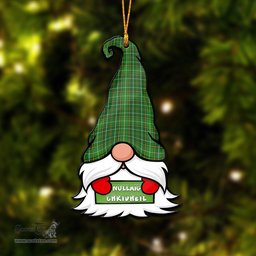 ScotsTee Shop Scottish Forrester Hunting Clan Tartan Ornament Gnome Christmas Ornament with His Tartan Christmas Hat