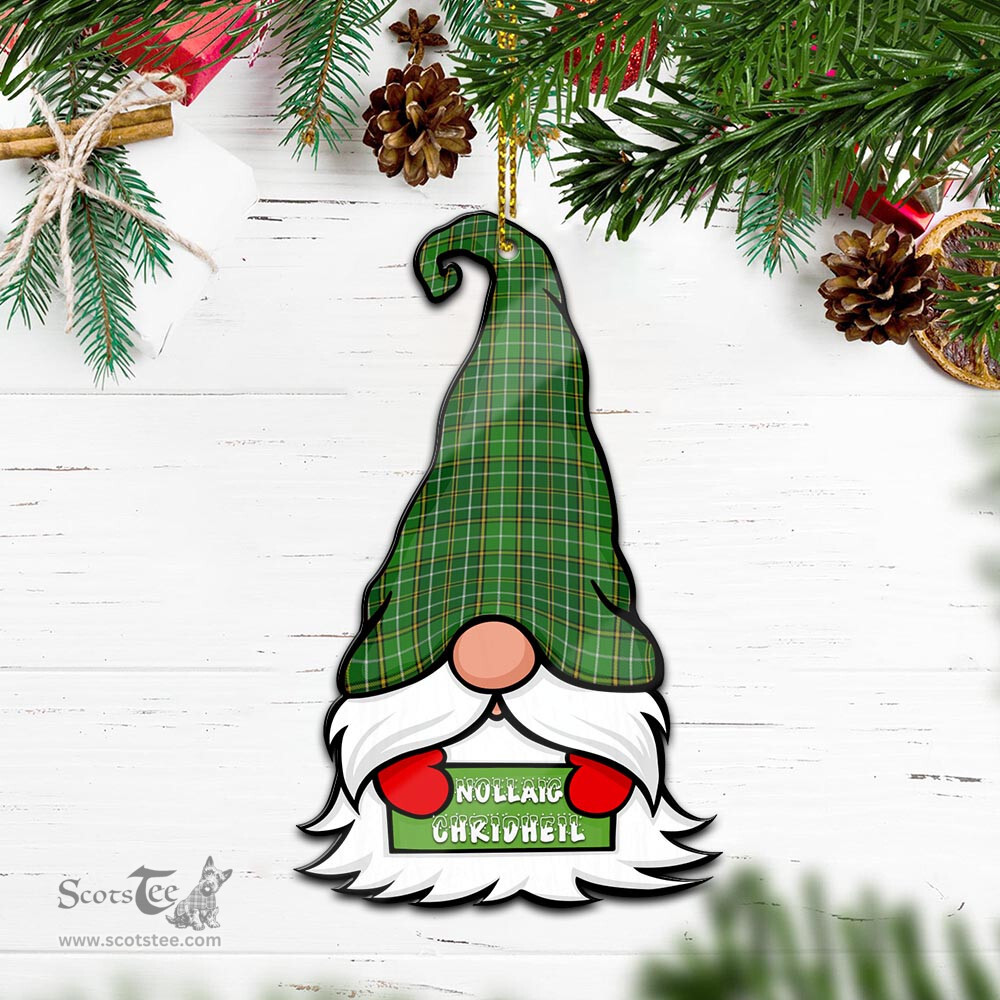 ScotsTee Shop Scottish Forrester Hunting Clan Tartan Ornament Gnome Christmas Ornament with His Tartan Christmas Hat