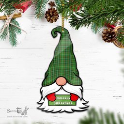 ScotsTee Shop Scottish Forrester Hunting Clan Tartan Ornament Gnome Christmas Ornament with His Tartan Christmas Hat