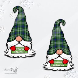 ScotsTee Shop Scottish Learmonth Clan Tartan Ornament Gnome Christmas Ornament with His Tartan Christmas Hat