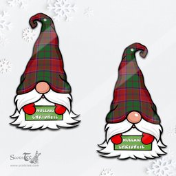 ScotsTee Shop Scottish Grant Clan Tartan Ornament Gnome Christmas Ornament with His Tartan Christmas Hat