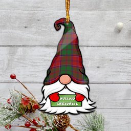 ScotsTee Shop Scottish Grant Clan Tartan Ornament Gnome Christmas Ornament with His Tartan Christmas Hat