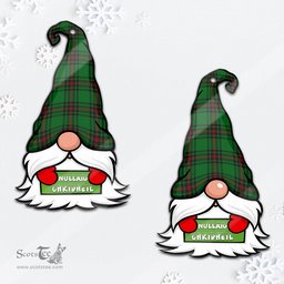 ScotsTee Shop Scottish Kirkaldy Clan Tartan Ornament Gnome Christmas Ornament with His Tartan Christmas Hat