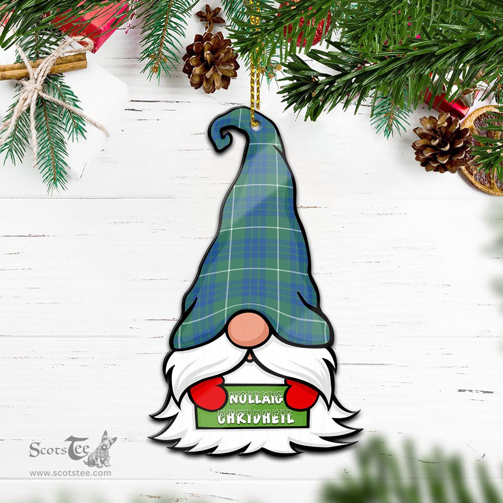 ScotsTee Shop Scottish Hamilton Hunting Ancient Clan Tartan Ornament Gnome Christmas Ornament with His Tartan Christmas Hat