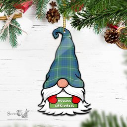 ScotsTee Shop Scottish Hamilton Hunting Ancient Clan Tartan Ornament Gnome Christmas Ornament with His Tartan Christmas Hat
