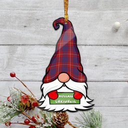 ScotsTee Shop Scottish Hamilton Clan Tartan Ornament Gnome Christmas Ornament with His Tartan Christmas Hat
