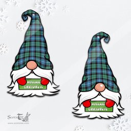 ScotsTee Shop Scottish Galbraith Ancient Clan Tartan Ornament Gnome Christmas Ornament with His Tartan Christmas Hat