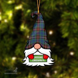 ScotsTee Shop Scottish Fraser Hunting Ancient Clan Tartan Ornament Gnome Christmas Ornament with His Tartan Christmas Hat