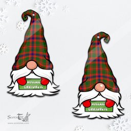 ScotsTee Shop Scottish Kinninmont Clan Tartan Ornament Gnome Christmas Ornament with His Tartan Christmas Hat