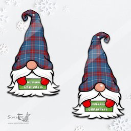 ScotsTee Shop Scottish Frame Clan Tartan Ornament Gnome Christmas Ornament with His Tartan Christmas Hat
