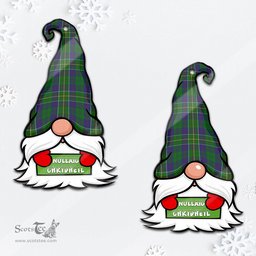 ScotsTee Shop Scottish Hunter of Hunterston Clan Tartan Ornament Gnome Christmas Ornament with His Tartan Christmas Hat
