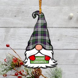 ScotsTee Shop Scottish MacCallum Dress Clan Tartan Ornament Gnome Christmas Ornament with His Tartan Christmas Hat