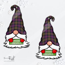 ScotsTee Shop Scottish MacDonald Modern Clan Tartan Ornament Gnome Christmas Ornament with His Tartan Christmas Hat