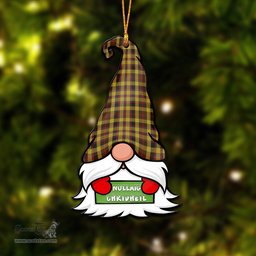 ScotsTee Shop Scottish Jardine Clan Tartan Ornament Gnome Christmas Ornament with His Tartan Christmas Hat