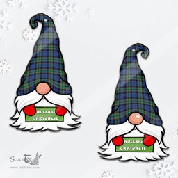 ScotsTee Shop Scottish Fletcher Ancient Clan Tartan Ornament Gnome Christmas Ornament with His Tartan Christmas Hat