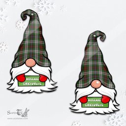 ScotsTee Shop Scottish Fraser Hunting Dress Clan Tartan Ornament Gnome Christmas Ornament with His Tartan Christmas Hat