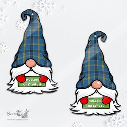 ScotsTee Shop Scottish Laing Clan Tartan Ornament Gnome Christmas Ornament with His Tartan Christmas Hat