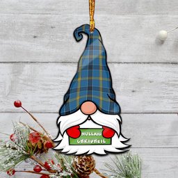 ScotsTee Shop Scottish Laing Clan Tartan Ornament Gnome Christmas Ornament with His Tartan Christmas Hat