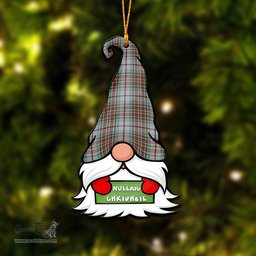ScotsTee Shop Scottish MacBain Dress Clan Tartan Ornament Gnome Christmas Ornament with His Tartan Christmas Hat