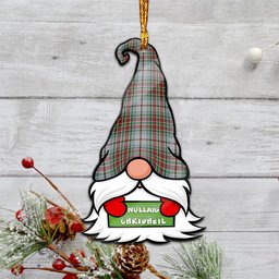 ScotsTee Shop Scottish MacBain Dress Clan Tartan Ornament Gnome Christmas Ornament with His Tartan Christmas Hat