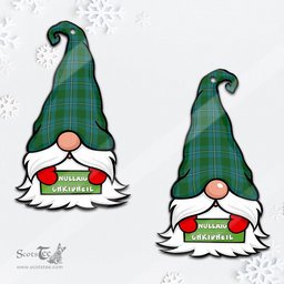 ScotsTee Shop Scottish Irvine of Bonshaw Clan Tartan Ornament Gnome Christmas Ornament with His Tartan Christmas Hat