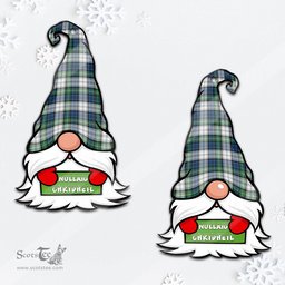 ScotsTee Shop Scottish Gordon Dress Ancient Clan Tartan Ornament Gnome Christmas Ornament with His Tartan Christmas Hat