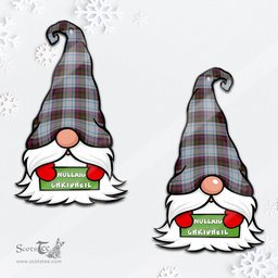 ScotsTee Shop Scottish MacDonald Dress Ancient Clan Tartan Ornament Gnome Christmas Ornament with His Tartan Christmas Hat