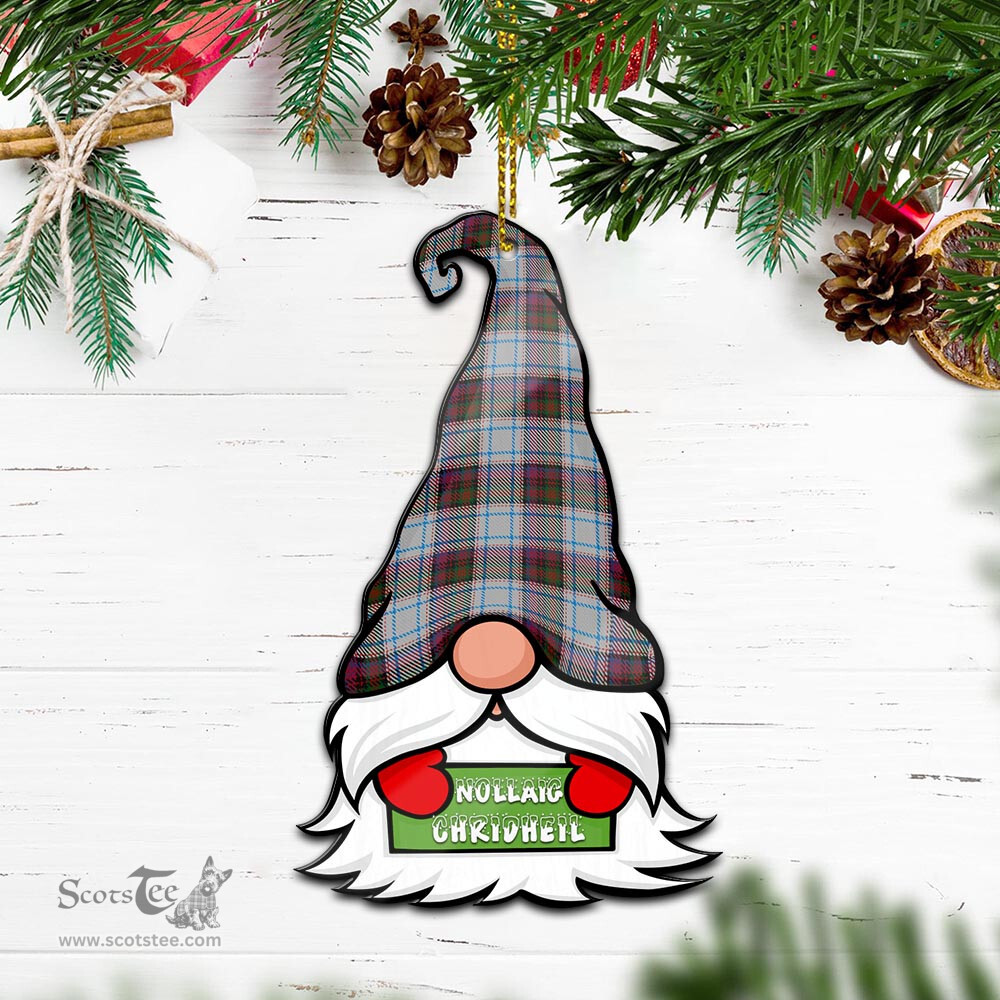 ScotsTee Shop Scottish MacDonald Dress Ancient Clan Tartan Ornament Gnome Christmas Ornament with His Tartan Christmas Hat