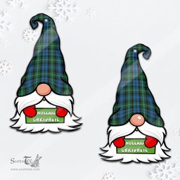 ScotsTee Shop Scottish Lyon Clan Tartan Ornament Gnome Christmas Ornament with His Tartan Christmas Hat