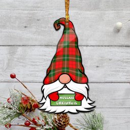 ScotsTee Shop Scottish Lennox Modern Clan Tartan Ornament Gnome Christmas Ornament with His Tartan Christmas Hat