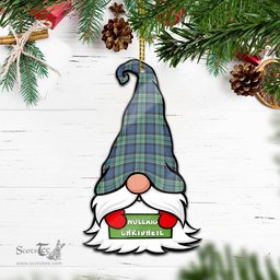 ScotsTee Shop Scottish Leslie Hunting Ancient Clan Tartan Ornament Gnome Christmas Ornament with His Tartan Christmas Hat