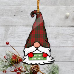 ScotsTee Shop Scottish Livingstone Clan Tartan Ornament Gnome Christmas Ornament with His Tartan Christmas Hat