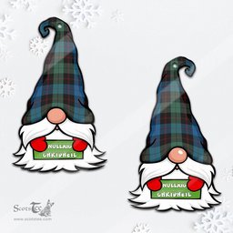 ScotsTee Shop Scottish Guthrie Clan Tartan Ornament Gnome Christmas Ornament with His Tartan Christmas Hat