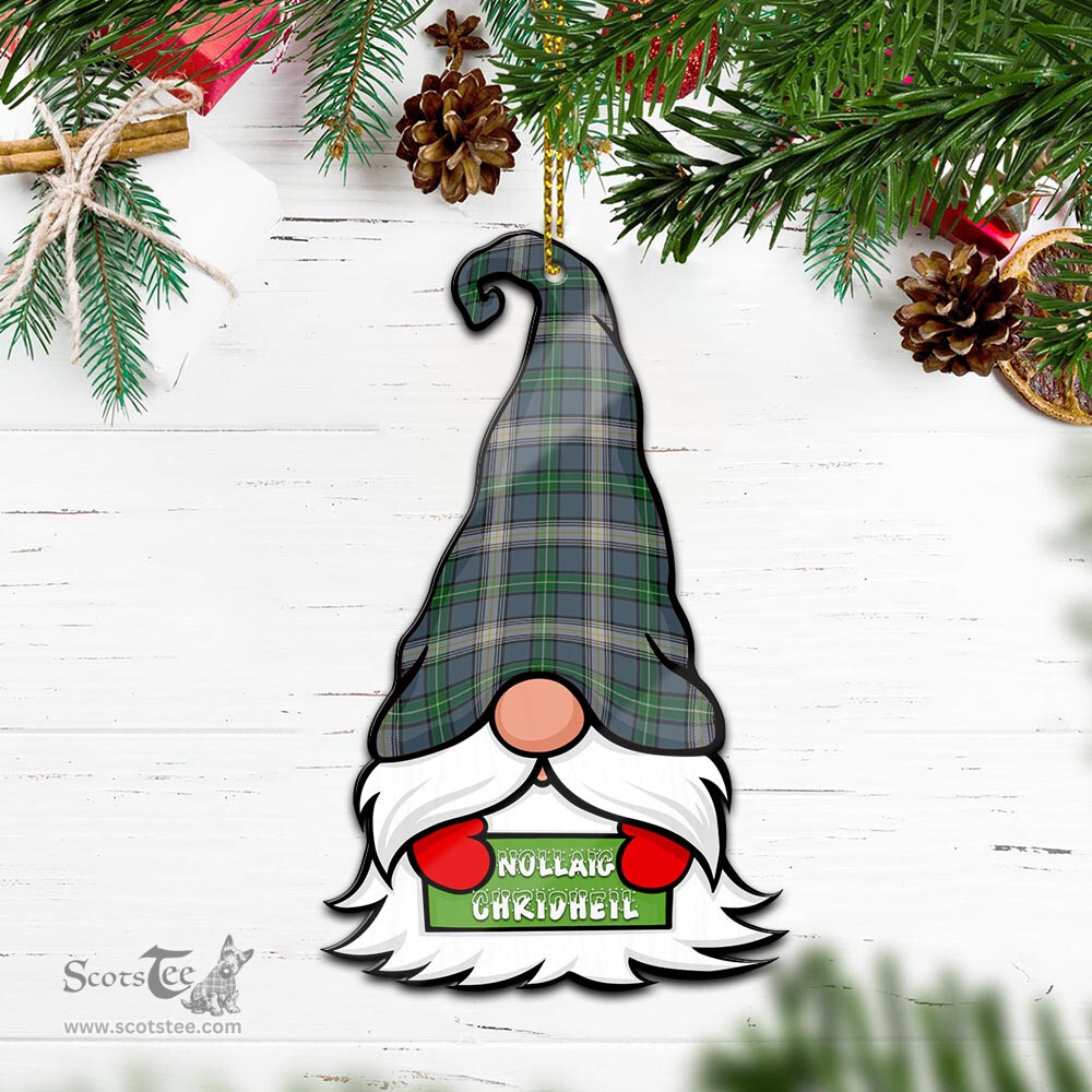ScotsTee Shop Scottish MacDowall Clan Tartan Ornament Gnome Christmas Ornament with His Tartan Christmas Hat