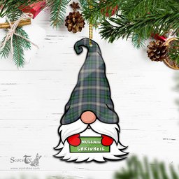 ScotsTee Shop Scottish MacDowall Clan Tartan Ornament Gnome Christmas Ornament with His Tartan Christmas Hat