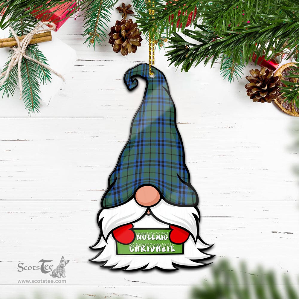ScotsTee Shop Scottish Keith Clan Tartan Ornament Gnome Christmas Ornament with His Tartan Christmas Hat