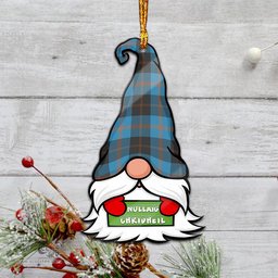 ScotsTee Shop Scottish Garden Clan Tartan Ornament Gnome Christmas Ornament with His Tartan Christmas Hat