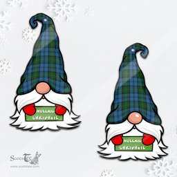 ScotsTee Shop Scottish Kerr Hunting Clan Tartan Ornament Gnome Christmas Ornament with His Tartan Christmas Hat